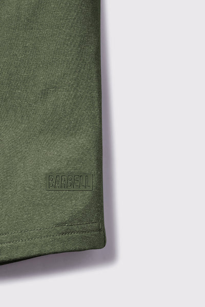 Scout Henley Short Sleeve -Sage - photo from detail flat lay #color_sage