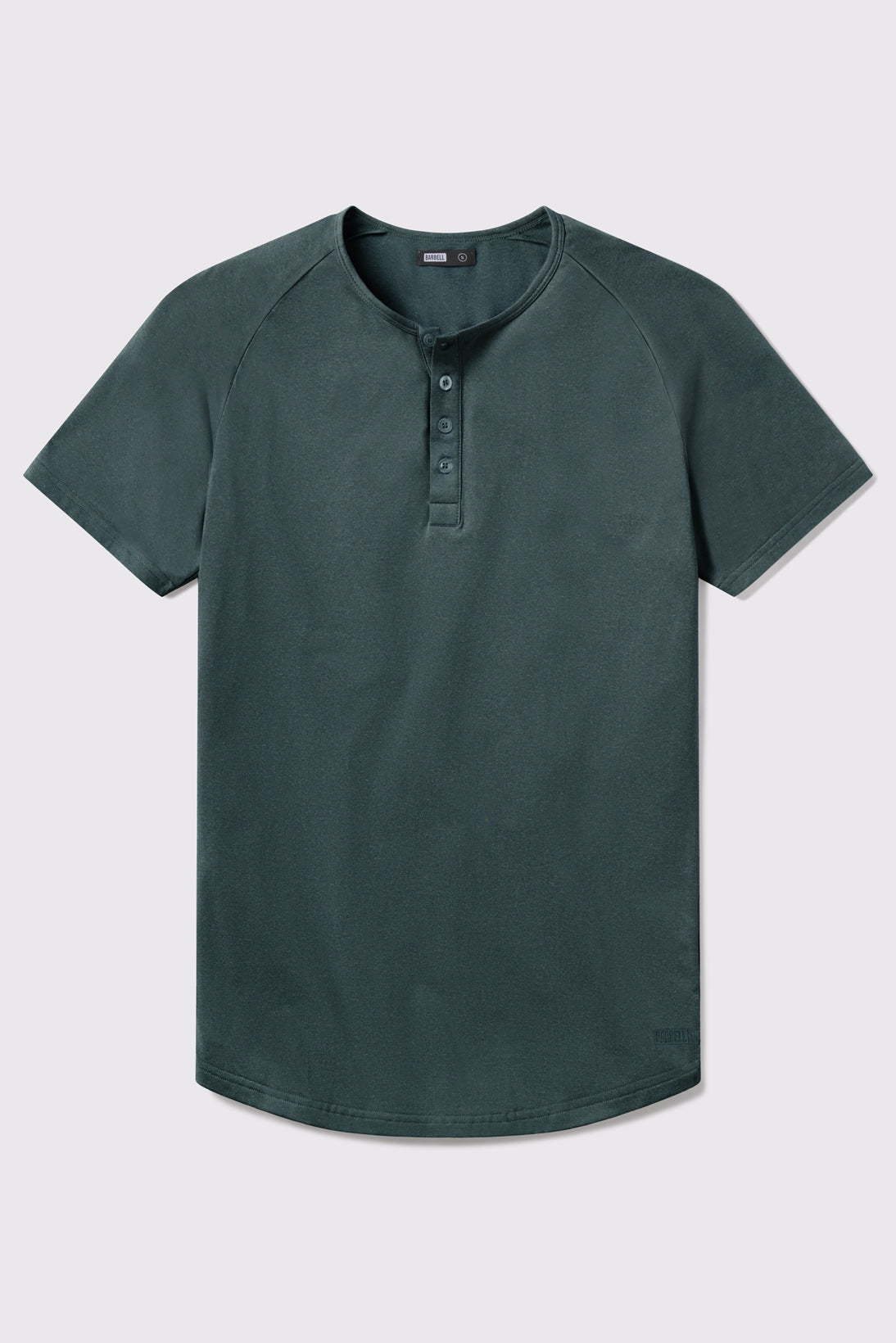 Scout Henley Short Sleeve -Mountain Blue - photo from front flat lay #color_mountain-blue