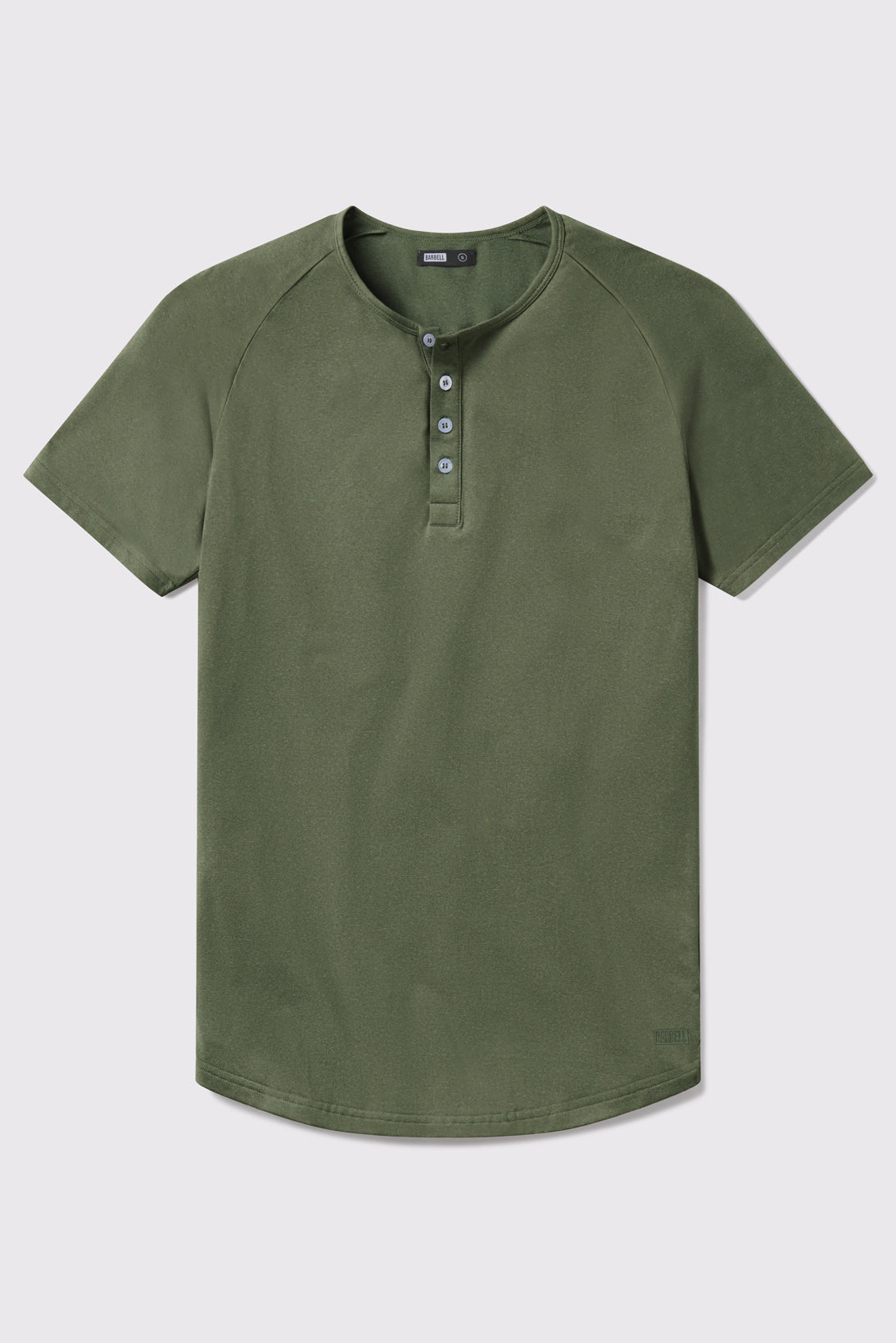 Scout Henley Short Sleeve -Sage - photo from front flat lay #color_sage