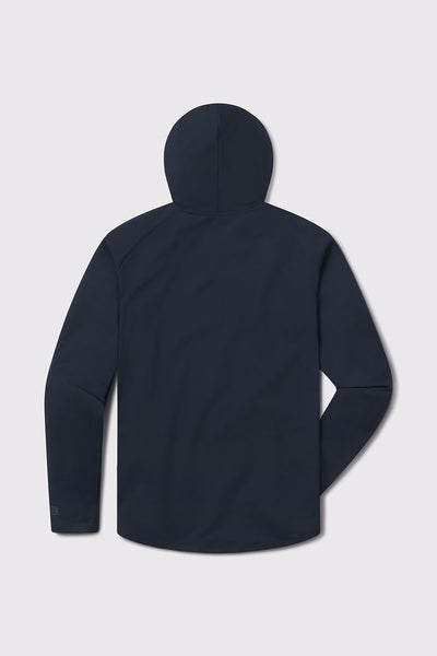 Stealth Hoodie - Navy - photo from back flat lay #color_navy