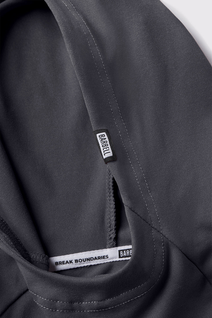 Stealth Hoodie - Charcoal - photo from detail flat lay #color_charcoal