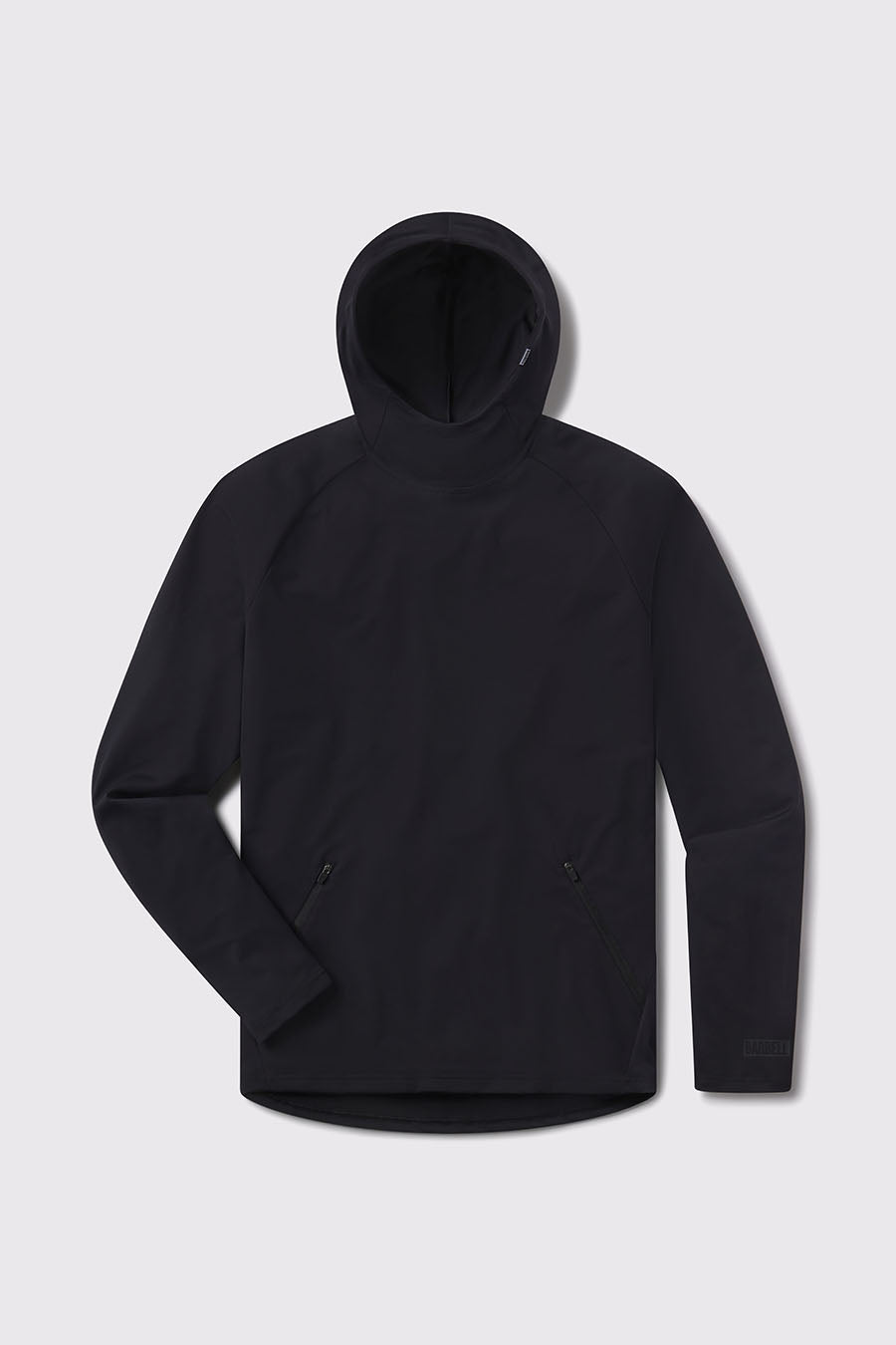 Stealth Hoodie - Black - photo from front flat lay #color_black