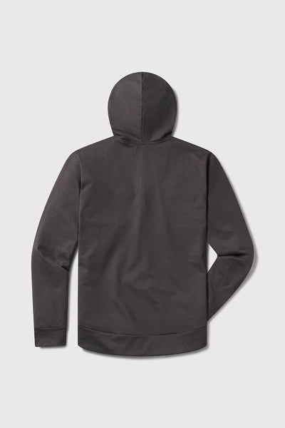 Stealth Hoodie Full Zip - Charcoal - photo from back flat lay #color_charcoal