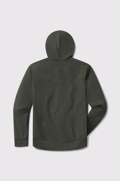 Stealth Hoodie Full Zip - Rifle - photo from back flat lay #color_rifle