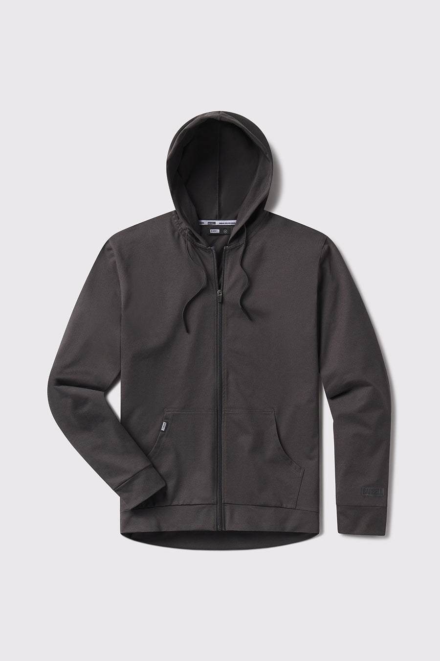 Stealth Hoodie Full Zip - Charcoal - photo from front flat lay #color_charcoal
