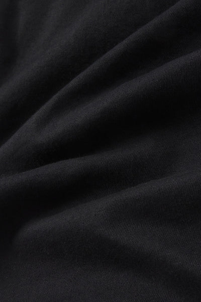 Mens Straight Athletic Fit Jeans 2.0 -Black - photo from fabric detail #color_black