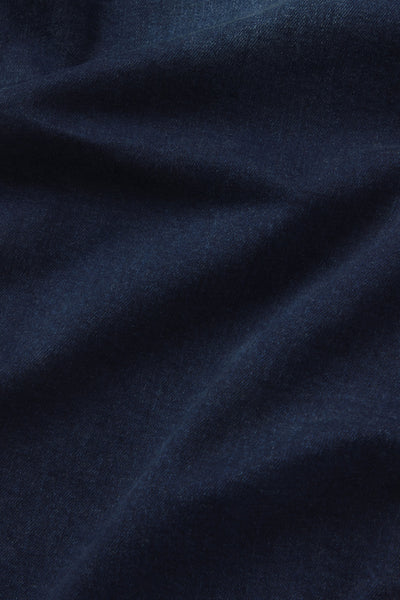 Mens Straight Athletic Fit Jeans 2.0 -Medium Distressed - photo from fabric detail #color_medium-distressed