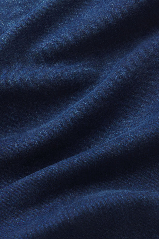 Mens Straight Athletic Fit Jeans 2.0 -Medium Wash - photo from fabric detail #color_medium-wash