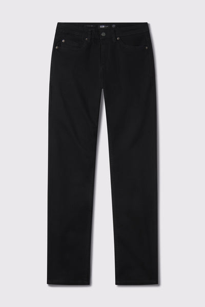 Mens Relaxed Athletic Fit Jeans 2.0 - Black - photo from front flat lay #color_black
