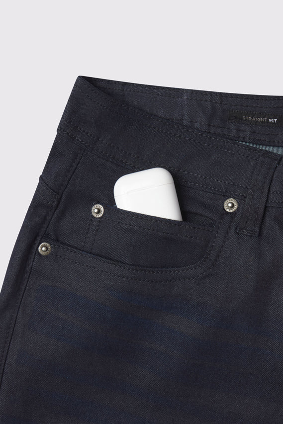 Straight Athletic Fit Jeans 2.0 - Dark Distressed - photo from front pocket detail #color_dark-distressed