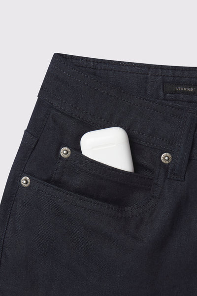 Straight Athletic Fit Jeans 2.0 - Dark Rinse - photo from front pocket detail #color_dark-rinse