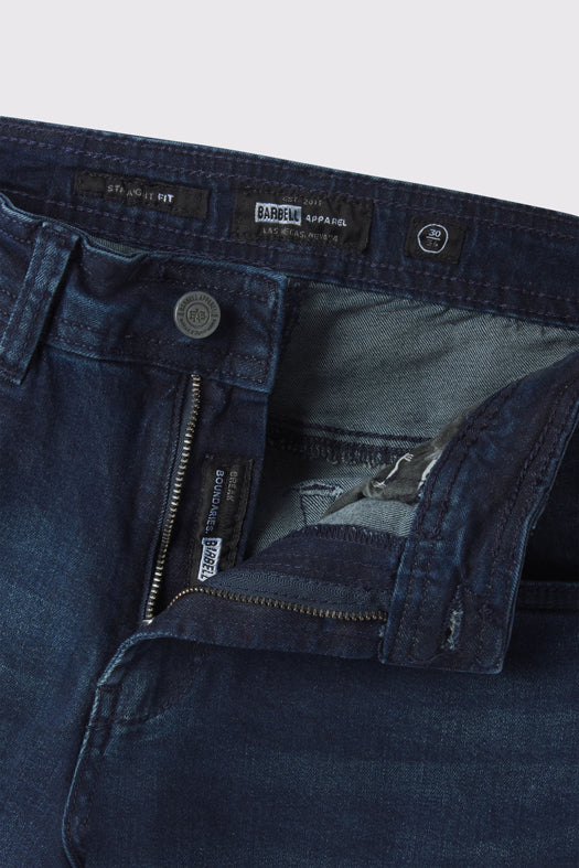 Mens Straight Athletic Fit Jeans 2.0 -Medium Wash - photo from zipper #color_medium-wash