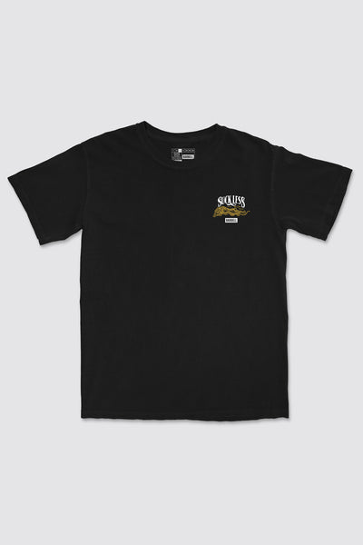 Suck Less Heritage Tee - Black - photo from front #color_black