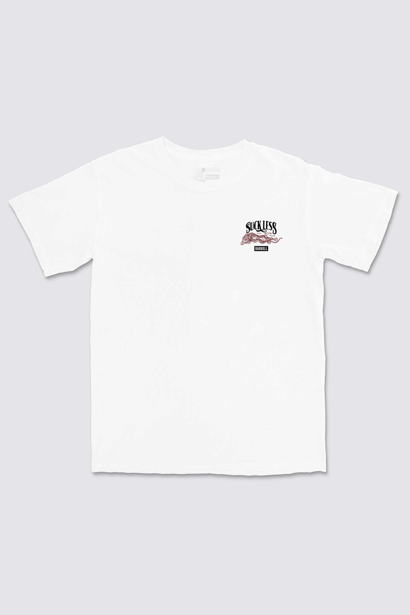 Suck Less Heritage Tee - White - photo from front #color_white