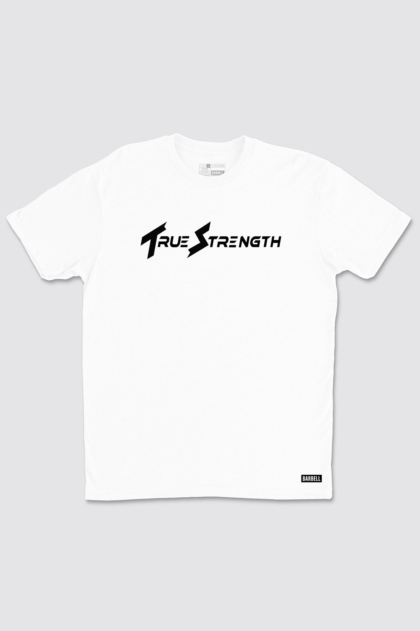 True Strength Tee - White - photo from front flat lay #color_white