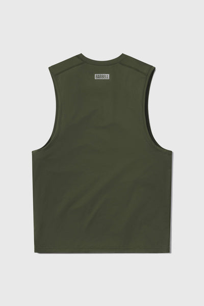 Ultralight Muscle Tank - Rifle - photo from back flat lay #color_rifle