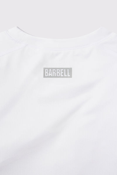 Ultralight Muscle Tank - White - photo from collar detail #color_white