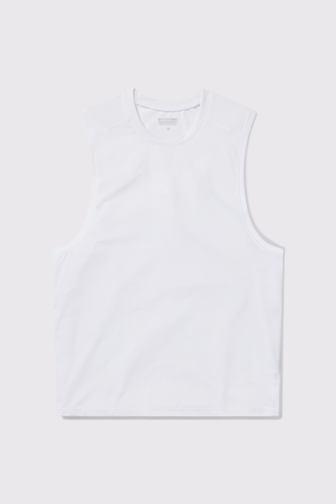 Ultralight Muscle Tank - White - photo from front flat lay #color_white