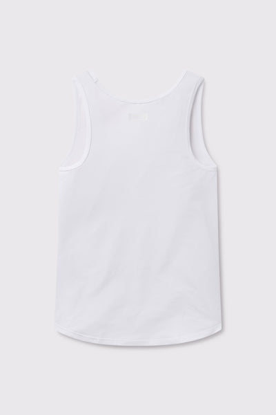 Ultralight Phantom Tank - White - photo from back flat lay #color_white