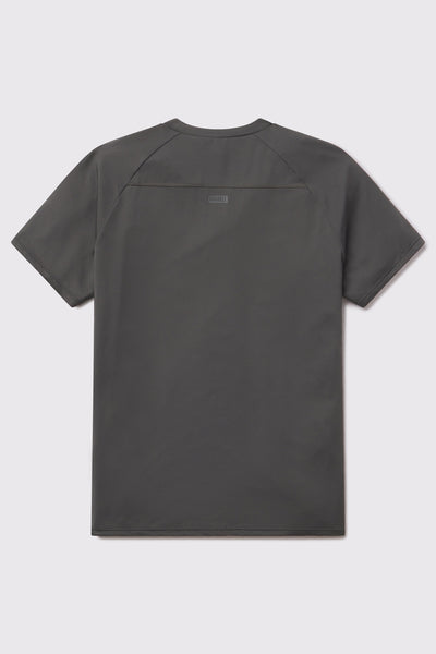 Ultralight Tech Tee - Charcoal - photo from back flat lay #color_charcoal