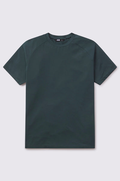 Ultralight Tech Tee - Mountain Blue - photo from back flat lay #color_mountain-blue