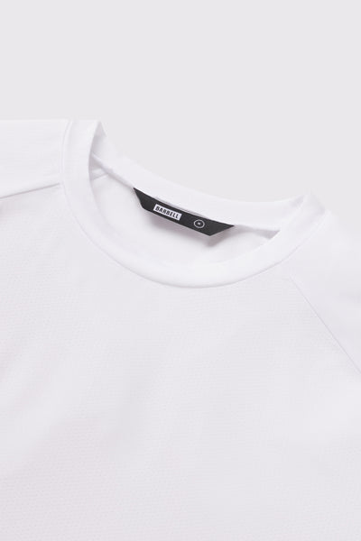 Ultralight Tech Tee - White - photo from collar #color_white