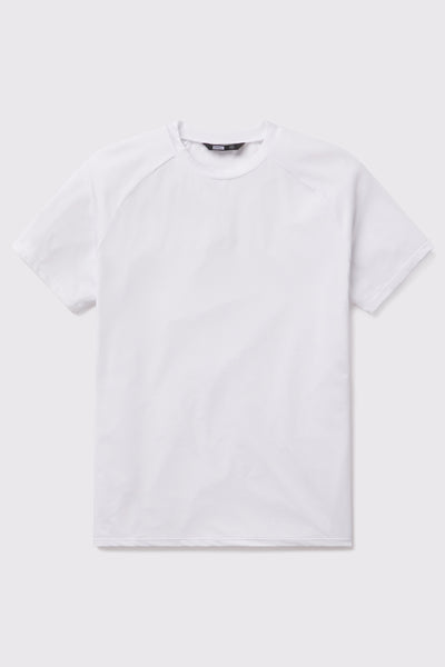 Ultralight Tech Tee - White - photo from front flat lay #color_white