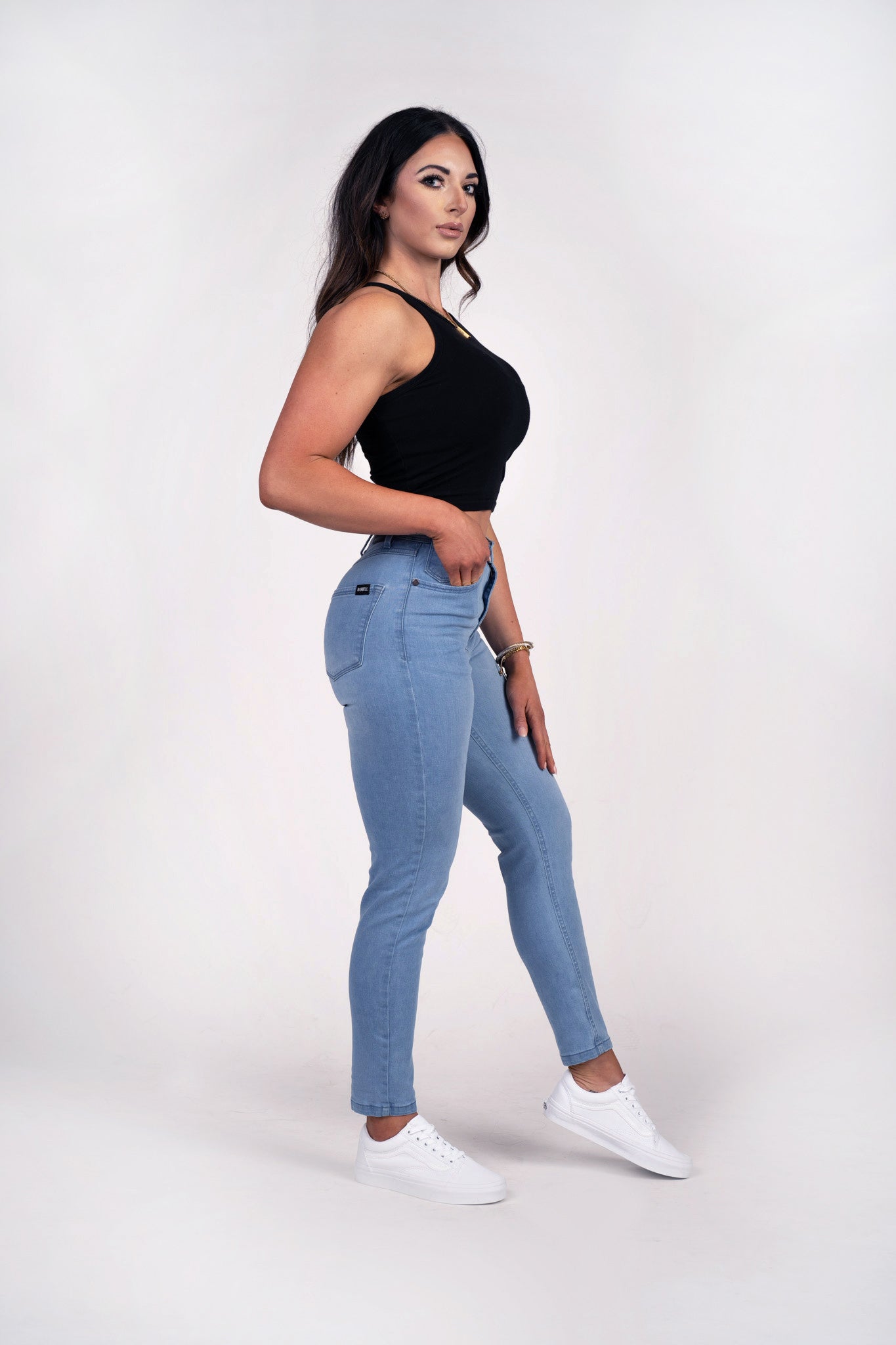 Womens Athletic Fit Mom Jeans – Barbell Apparel