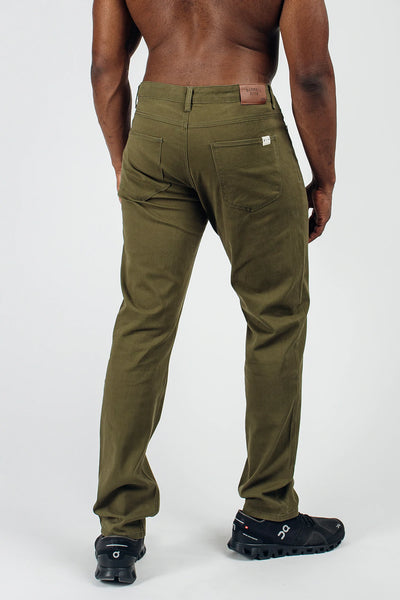 Athletic Fit Chino Pant  - Drab - photo from back #color_drab