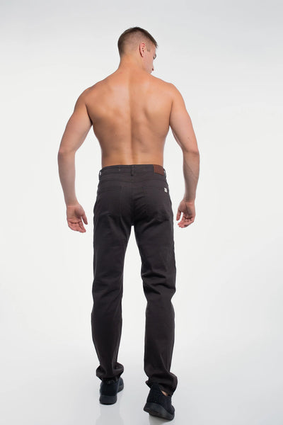 Athletic Fit Chino Pant  - Smoke - photo from back #color_smoke