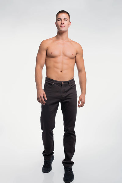 Athletic Fit Chino Pant  - Smoke - photo from front #color_smoke