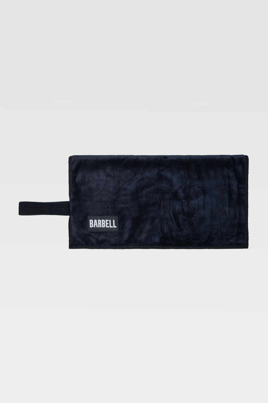 Barbell Gym Towel - Black - photo from front second angle #color_black