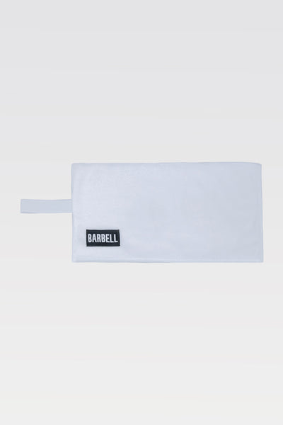 Barbell Gym Towel - White - photo from front second angle #color_white