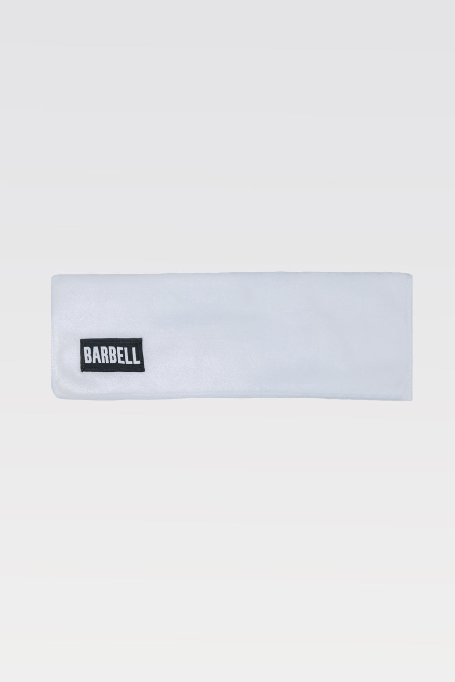Barbell Gym Towel - White - photo from front #color_white