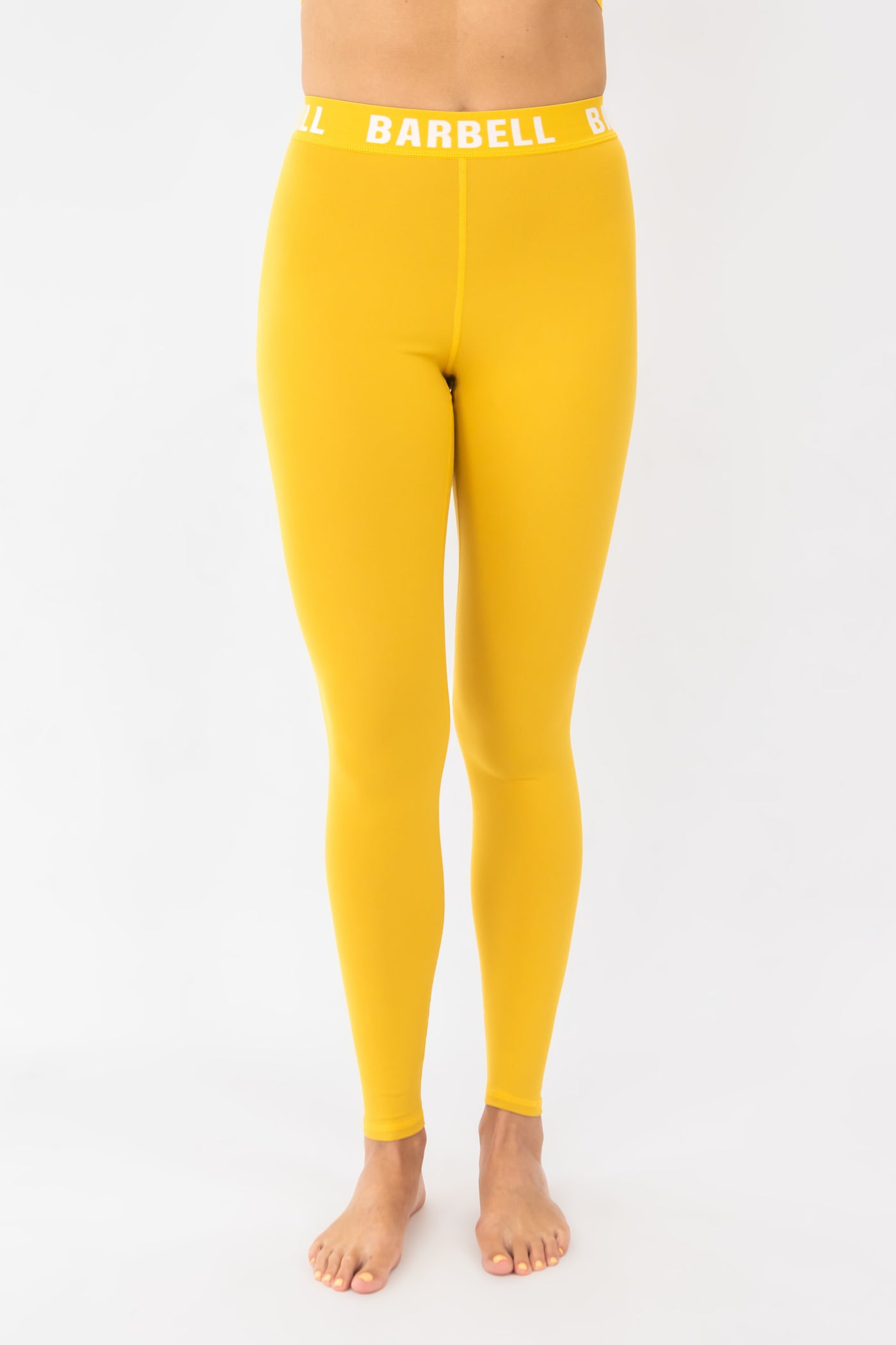 Barbell Barbell Leggings-daffodil - photo from front in focus #color_daffodil
