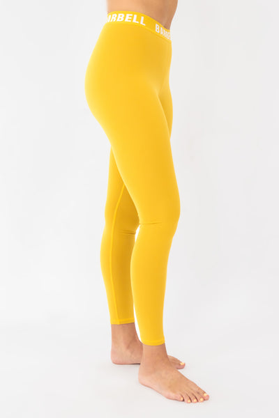 Barbell Barbell Leggings-daffodil - photo from front second angle #color_daffodil