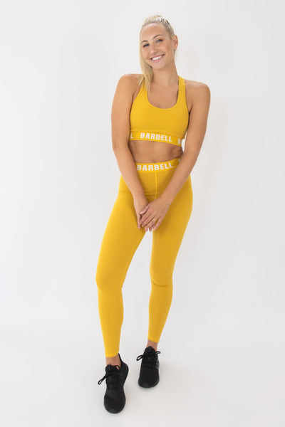 Barbell Barbell Sports Bra-Daffodil - photo from front #color_daffodil