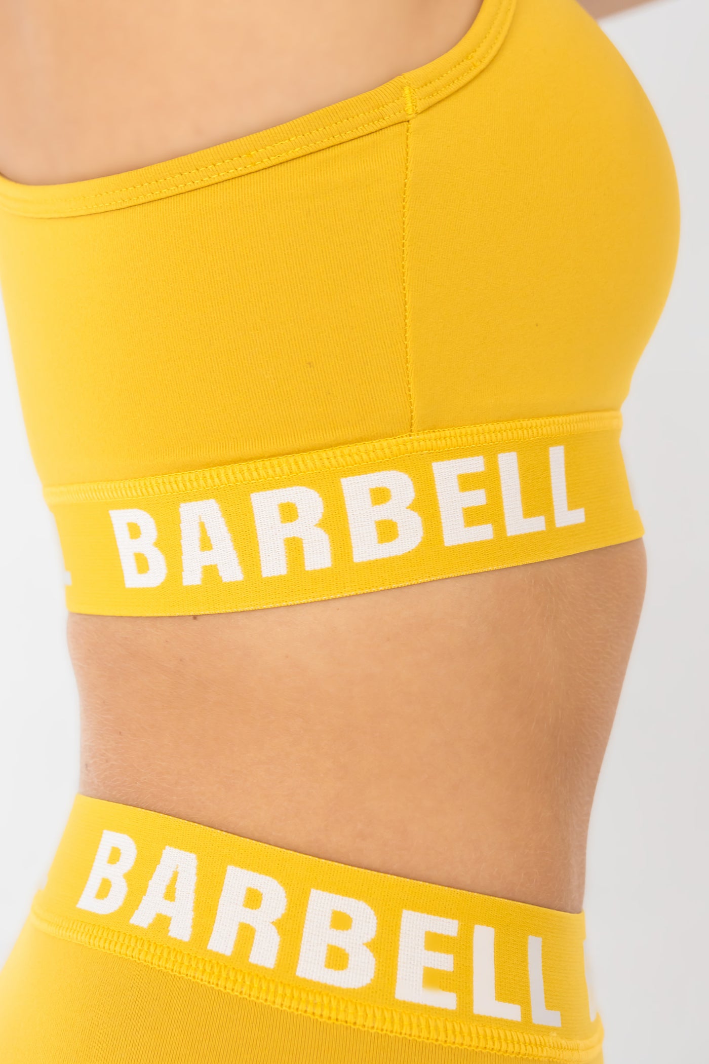 Barbell Barbell Sports Bra-Daffodil - photo from side detail #color_daffodil