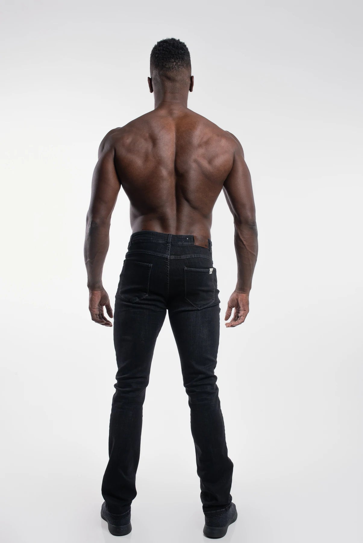 Boot Cut Athletic Fit  - Stone Gray - photo from back #color_stone-gray