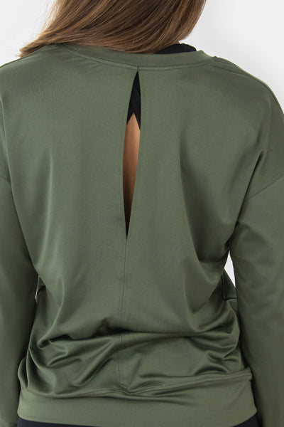Barbell Calm Pullover-Rifle - photo from back detail #color_rifle