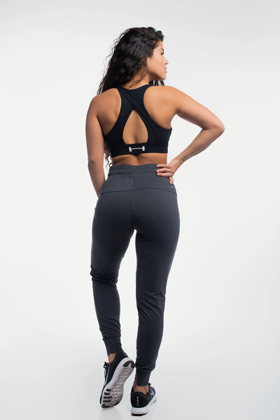 Barbell Contour Jogger - Charcoal - photo from back #color_charcoal