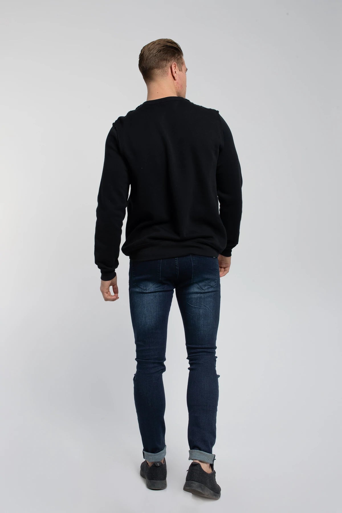 Crucial Pullover - Black - photo from back #color_black