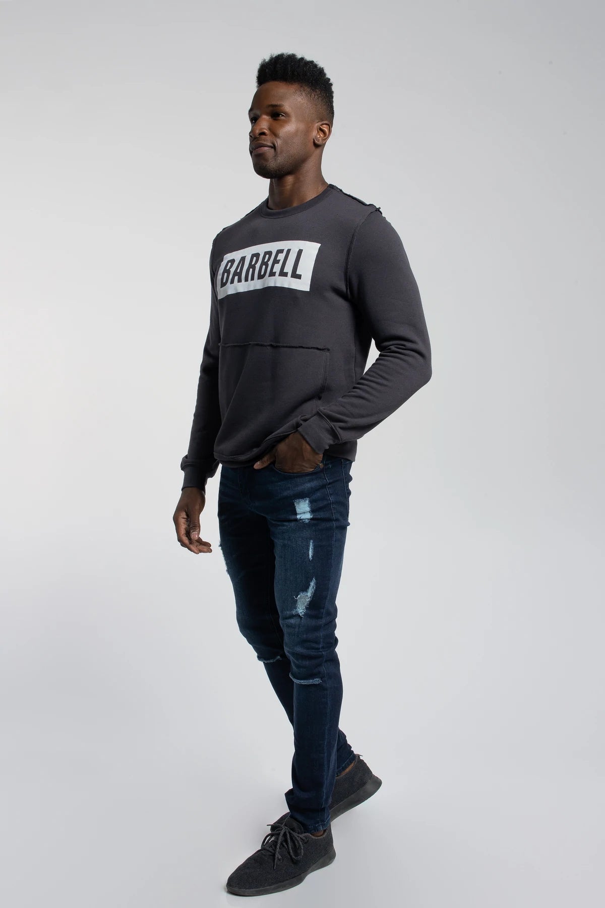 Crucial Pullover - Dark Gray - photo from front second angle #color_dark-gray