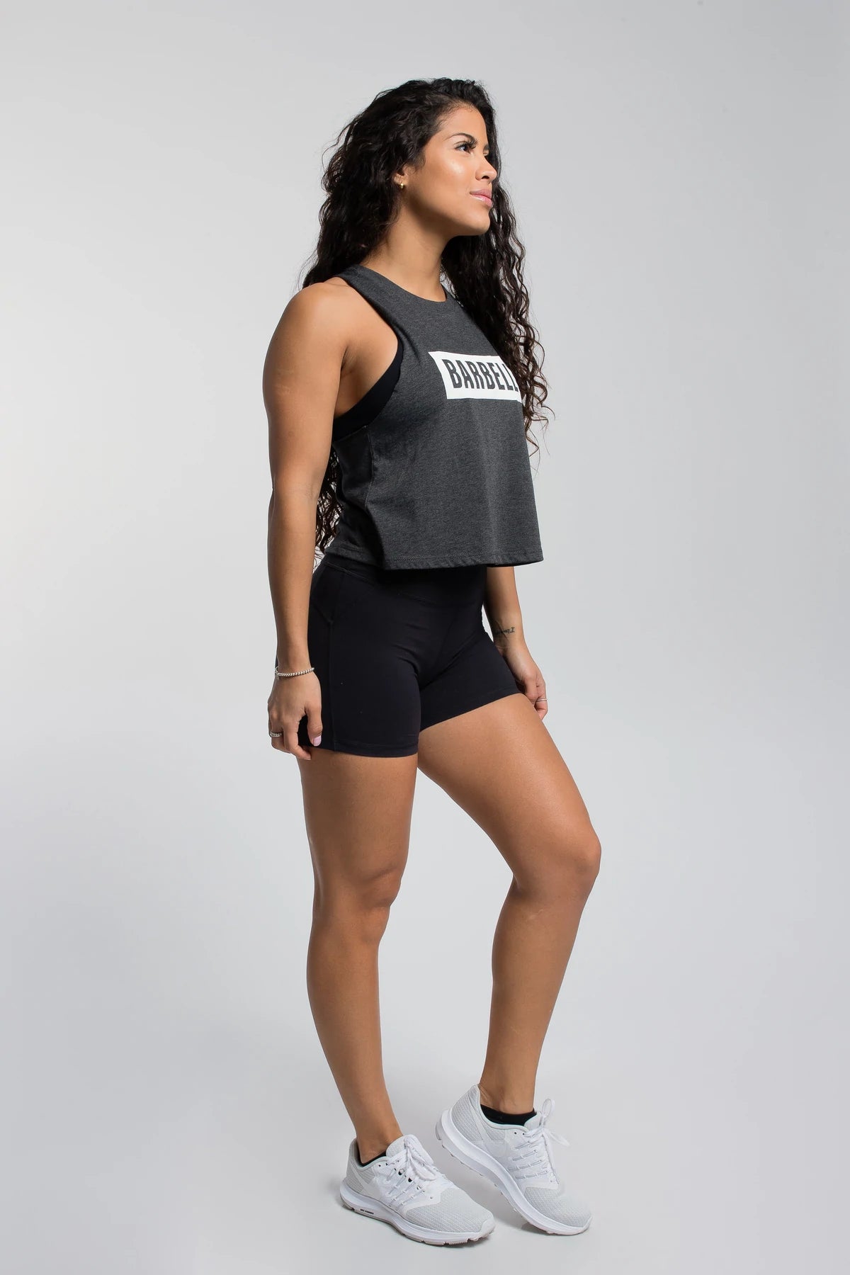 Barbell Essence Crop - Dark Gray - photo from front #color_dark-gray
