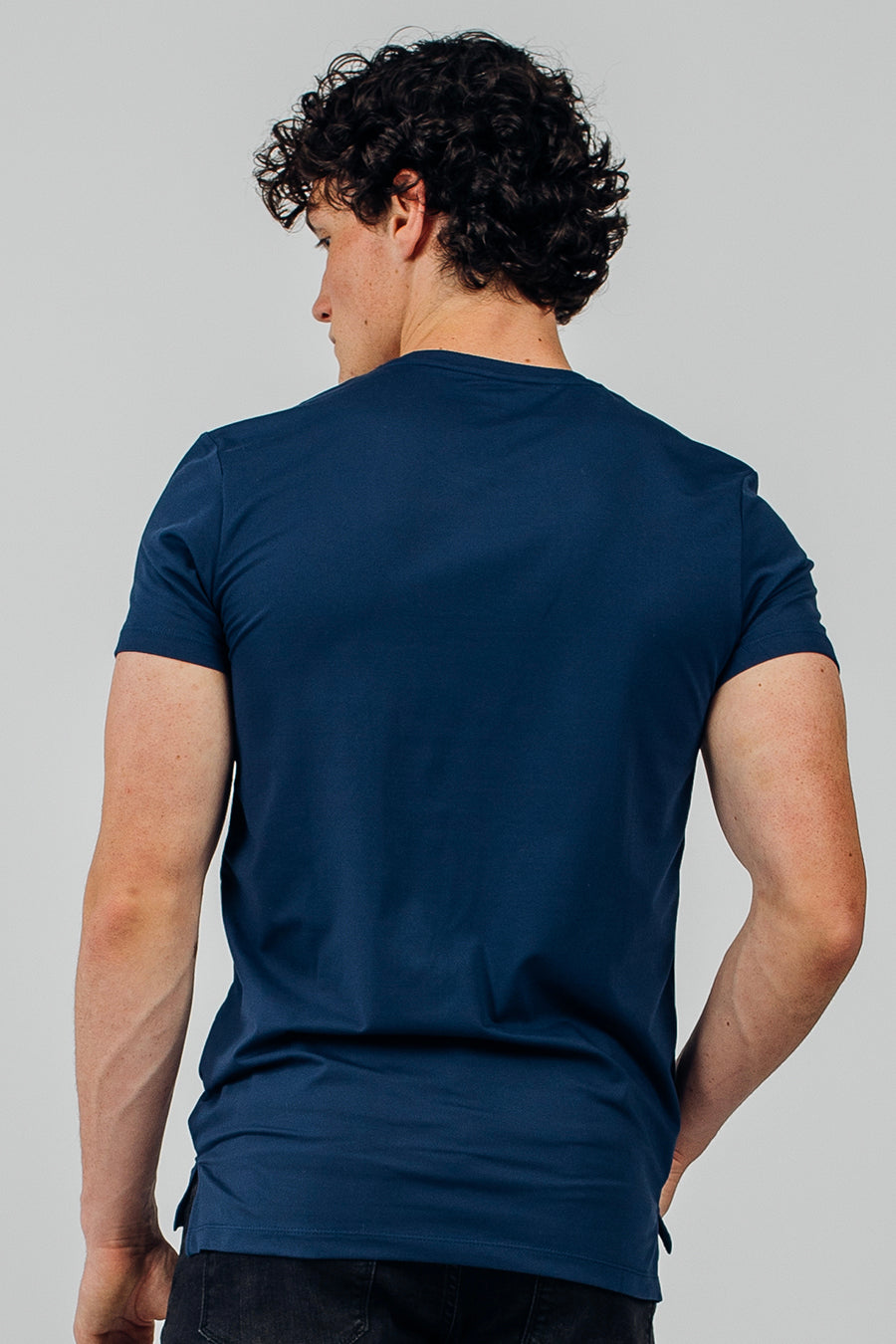 Men's Longline T-Shirt With Split Dip Hem
