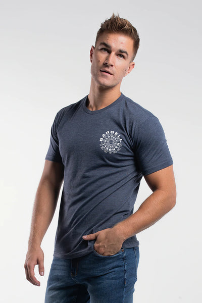 Hypnotic Tee - Navy - photo from front in focus #color_navy