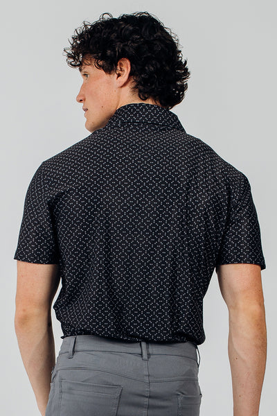 Isolate Performance Polo - Black - photo from back #color_black