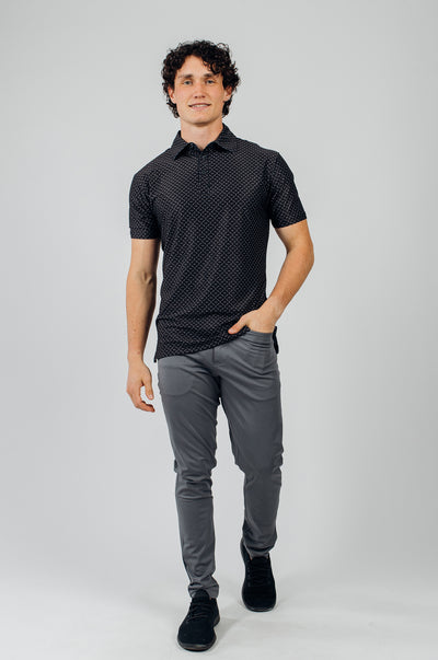 Isolate Performance Polo - Black - photo from front #color_black