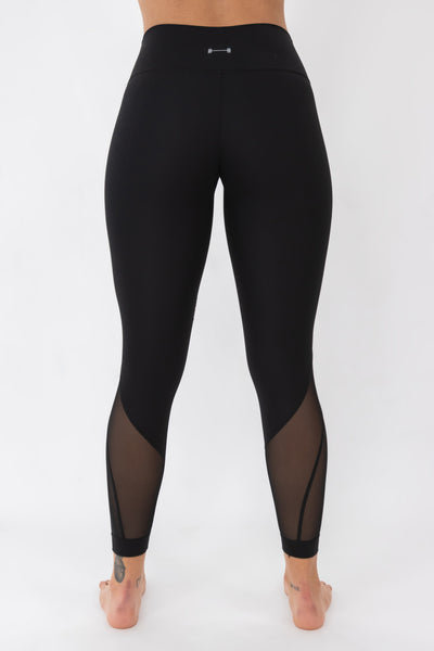 Barbell Luna Leggings-Black - photo from back #color_black