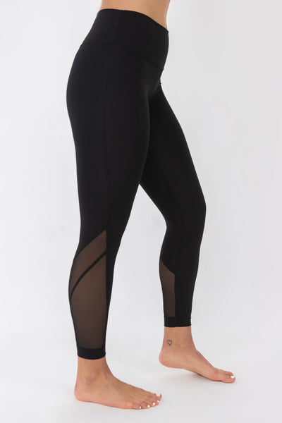 Barbell Luna Leggings-Black - photo from front second angle #color_black